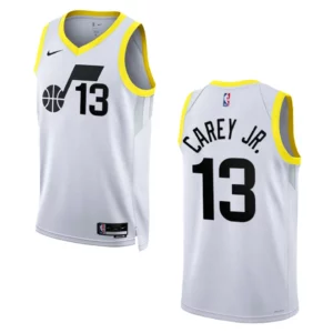 Utah Jazz Association Edition Vernon Carey Jr. 2022-23 Swingman White Jersey - 49Native