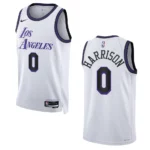 Los Angeles Lakers City Edition Shaquille Harrison 2022-23 Swingman White Jersey - 49Native