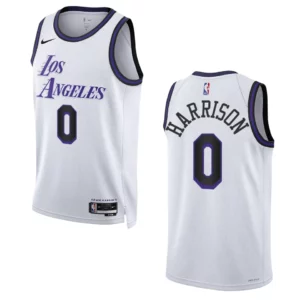 Los Angeles Lakers City Edition Shaquille Harrison 2022-23 Swingman White Jersey - 49Native