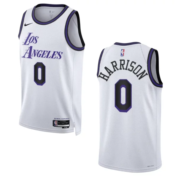 Los Angeles Lakers City Edition Shaquille Harrison 2022-23 Swingman White Jersey - 49Native