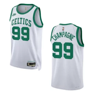Boston Celtics Classic Edition Justin Champagnie 2022-23 Swingman White Jersey - 49Native