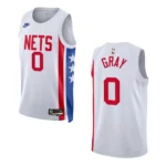Brooklyn Nets Classic Edition RaiQuan Gray 2022-23 Swingman White Jersey - 49Native