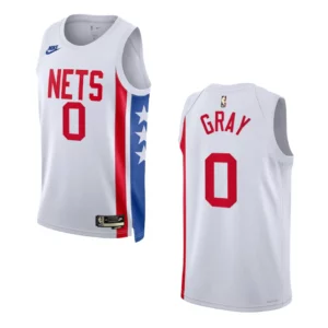 Brooklyn Nets Classic Edition RaiQuan Gray 2022-23 Swingman White Jersey - 49Native