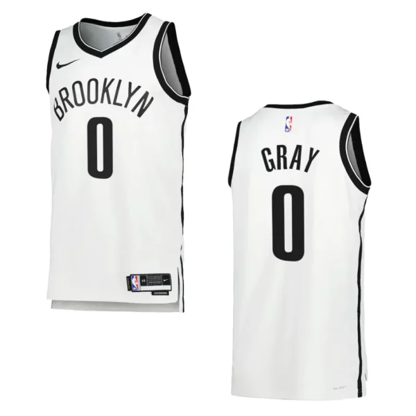 Brooklyn Nets Icon Edition RaiQuan Gray 2022-23 Swingman White Jersey ...