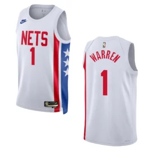Brooklyn Nets T.J Warren White Swingman 2022-23 Classic Edition Jersey - 49Native