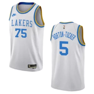 Los Angeles Lakers Talen Horton-Tucker White 75 Anniversary 2022-23 Classic Edition Jersey - 49Native