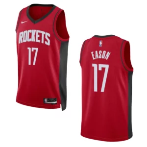 Tari Eason Icon Edition Houston Rockets 2022-23 Red Swingman Jersey - 49Native