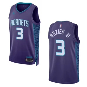 Terry Rozier III Statement Edition Charlotte Hornets 2022-23 Purple Swingman Jersey - 49Native