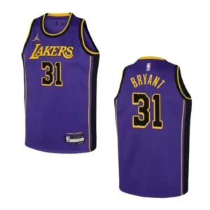 Youth Los Angeles Lakers 2022-23 Statement Edition Thomas Bryant Purple Jersey - 49Native