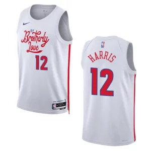 Tobias Harris City Edition Philadelphia 76ers 2022-23 White Swingman Jersey - 49Native