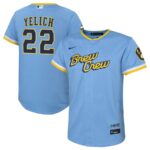 Christian Yelich Milwaukee Brewers Nike Toddler City Connect Replica Player Jersey - Powder Blue - 49Native
