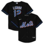 Francisco Lindor New York Mets Nike Toddler Alternate Replica Player Jersey - Black - 49Native