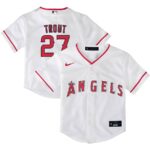 Mike Trout Los Angeles Angels Nike Toddler Home Replica Player Jersey - White - 49Native