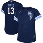 Salvador Perez Kansas City Royals Nike Toddler City Connect Replica Player Jersey - Navy - 49Native