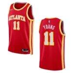Atlanta Hawks Trae Young 2022-23 Icon Edition Red Swingman Jersey - 49Native