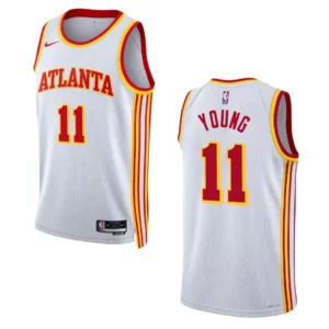 Atlanta Hawks Trae Young 2022-23 Association Edition White Swingman Jersey - 49Native