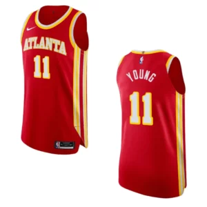 Atlanta Hawks Trae Young Icon Jersey Authentic Red - 49Native