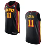 Atlanta Hawks Trae Young Statement Jersey Authentic Black - 49Native