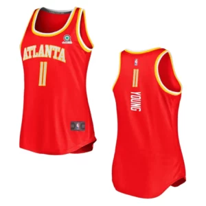 Atlanta Hawks Trae Young Women's Icon Edition Fast Break Jersey Red - 49Native
