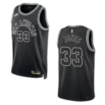 San Antonio Spurs 2022-23 Classic Edition Tre Jones Black Jersey 50th Season - 49Native