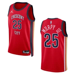 Trey Murphy III Statement Edition New Orleans Pelicans 2023-24 Red Swingman Jersey - 49Native