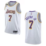 Troy Brown Jr. Association Edition Los Angeles Lakers 2022-23 White Swingman Jersey - 49Native