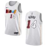 Tyler Herro City Edition Miami Heat 2022-23 White Swingman Jersey - 49Native