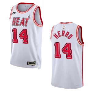 Miami Heat 2022-23 Classic Edition Tyler Herro White Jersey 35th Anniversary - 49Native