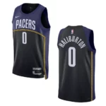 Tyrese Haliburton City Edition Indiana Pacers 2022-23 Blue Swingman Jersey - 49Native