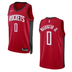 TyTy Washington Jr. Icon Edition Houston Rockets 2022-23 Red Swingman Jersey - 49Native