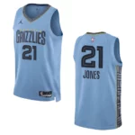 Memphis Grizzlies Tyus Jones 2022-23 Statement Edition Blue Swingman Jersey - 49Native