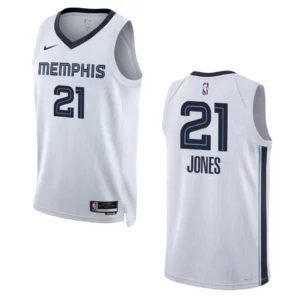 Memphis Grizzlies Tyus Jones 2022-23 Association Edition White Swingman Jersey - 49Native