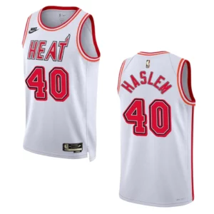 Miami Heat 2022-23 Classic Edition Udonis Haslem White Jersey 35th Anniversary - 49Native