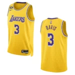 Lakers 2022-23 Icon Edition Anthony Davis Yellow Jersey Swingman - 49Native