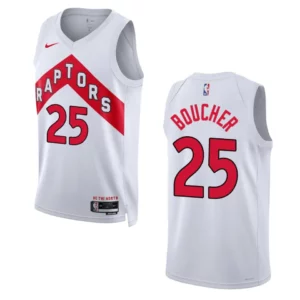Raptors 2022-23 Association Edition Chris Boucher White Jersey Swingman - 49Native