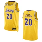 Lakers 2022-23 Icon Edition Cole Swider Yellow Jersey Swingman - 49Native