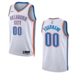 Thunder 2022-23 Association Edition Custom White Jersey Swingman - 49Native