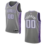 Kings 2022-23 City Edition Custom Anthracite Jersey Swingman - 49Native
