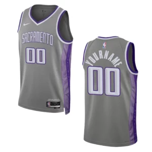 Kings 2022-23 City Edition Custom Anthracite Jersey Swingman - 49Native
