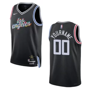 Clippers 2022-23 City Edition Custom Black Jersey Swingman - 49Native