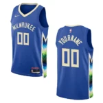 Bucks 2022-23 City Edition Custom Royal Jersey Swingman - 49Native