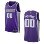 Kings 2022-23 Icon Edition Custom Purple Jersey Swingman - 49Native