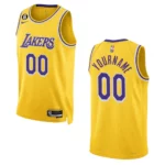 Lakers 2022-23 Icon Edition Custom Yellow Jersey Swingman - 49Native