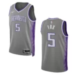 Kings 2022-23 City Edition De'Aaron Fox Anthracite Jersey Swingman - 49Native