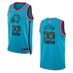 Suns 2022-23 City Edition DeAndre Ayton Turquoise Jersey Swingman - 49Native