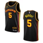 Hawks 2022-23 Statement Edition Dejounte Murray Black Jersey Swingman - 49Native