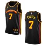 Hawks 2022-23 Statement Edition Jarrett Culver Black Jersey Swingman - 49Native