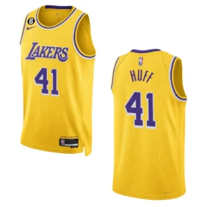 Lakers 2022-23 Icon Edition Jay Huff Yellow Jersey Swingman - 49Native