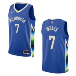 Bucks 2022-23 City Edition Joe Ingles Royal Jersey Swingman - 49Native