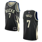 Bucks 2022-23 Statement Edition Joe Ingles Black Jersey Swingman - 49Native